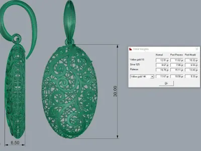 Ultra Vision Earrings 3D print model