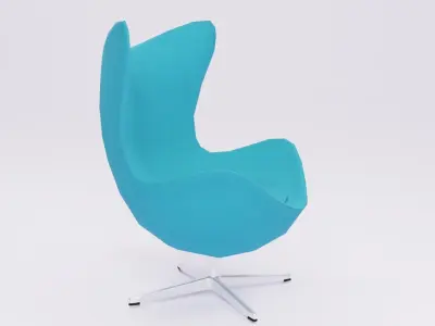 Egg Chair Low-poly 3D model