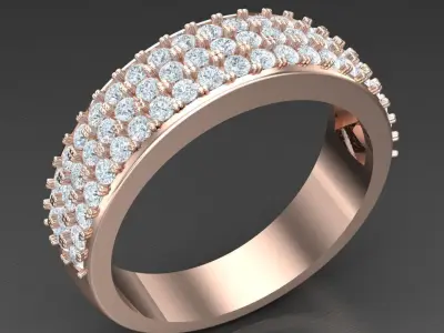 Luxury Men Rings Designs 6MR081 3D print model