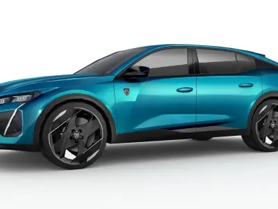 Peugeot 408 2023 Low-poly 3D model