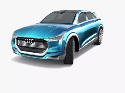 Audi e-tron quattro Concept 2015 Low-poly 3D model