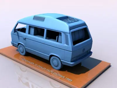 VOLKSWAGEN T3 DEHLER PROFI CAMPER 1989 3D print model