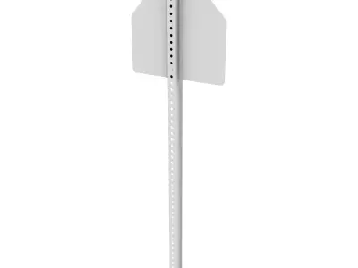 School Crossing Sign 3D model