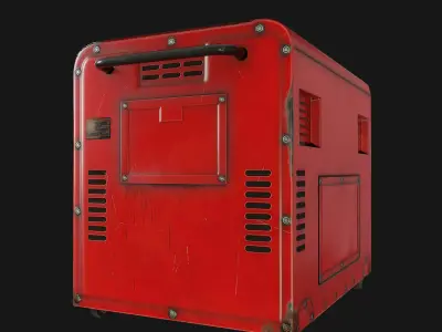 Diesel Generator Low-poly 3D model