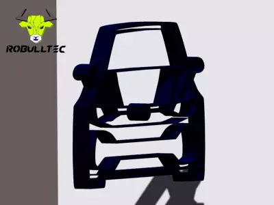 Silhouette car 2 3D print model