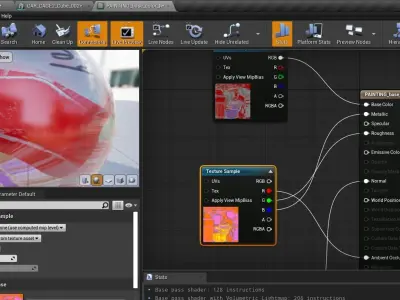 Lowpoly Game Ready  Hatchback beatup car Low-poly 3D model