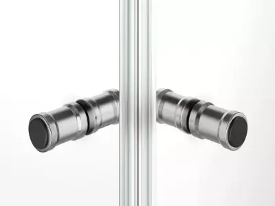 Radaway Nes Brushed Nickel Shower 3 3D model