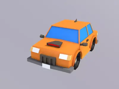 Low poly Sport Car Low-poly 3D model