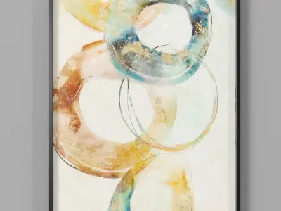 Art Frams 35- Copenhagen Map By Daydream And Synergy Painting 3D model