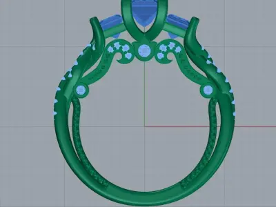Verragio ring 3D print model