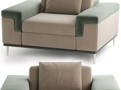 MD Luxury Arm Chair 001 3D model