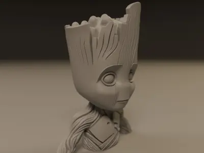 Baby Groot 3D print model