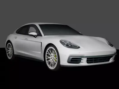 Low-Poly Porsche Panamera Low-poly 3D model