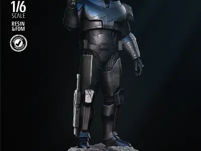 STAR WARS Wrecker Sculpture Tested for 3D Printing 3D print model