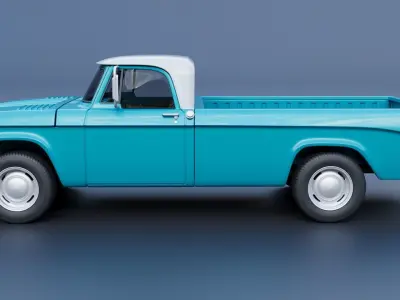 Dodge D100 1967 3D print model