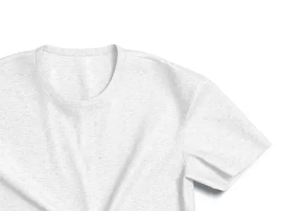 Flat Lay T-shirt - twisted fabric basic tshirt Low-poly 3D model