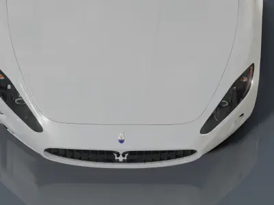 Maserati Gran Turismo S - Photorealistic Low-poly 3D model