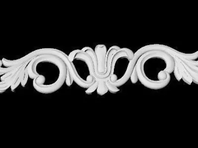 Central decor ornament for furniture 3D model 37