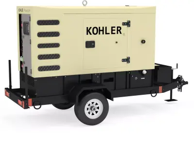 Kohler Industrial Diesel Generators Single Sand color 3D model