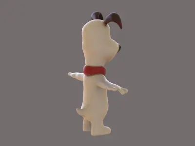 Dog Toon Low-poly 3D model