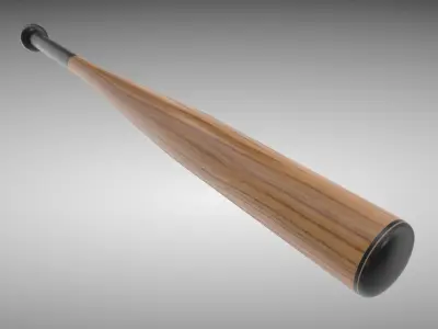 Baseball Bat Low-poly 3D model