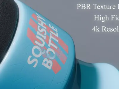 Sports Squeeze Bottle Low-poly 3D model