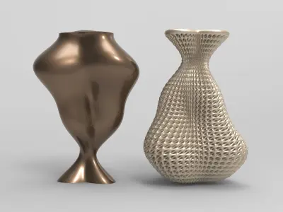 Vase Voronoi 46 3D print model