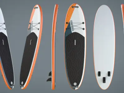Stand Up Paddle Board 3D model