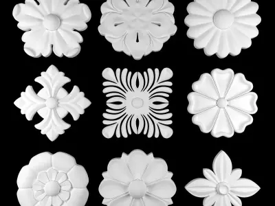 Ornament Element Pack 03 3D model