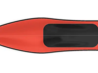 Racing boat model 3D print model