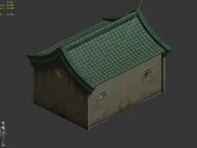 gAME Partial house on the back 13 3D model