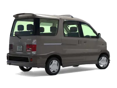Daihatsu Atrai 7  Toyota Sparky  2001 Low-poly 3D model