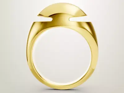 Bulgari Cabochon Ring  3D print model