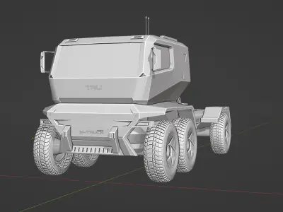 Truck design 2025 TRU  Low-poly 3D model
