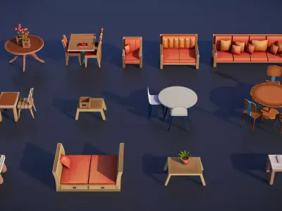 Ultimate Stylized City Pack Low-poly 3D model