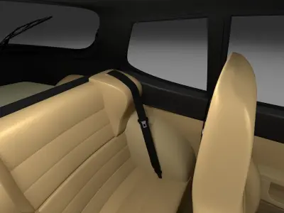 Porsche 944 with interior rev 3D model
