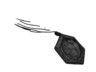 Silver Hexagonal Football Award Medal Low-poly 3D model