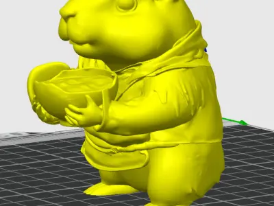 Dry rice groundhog 3D print model