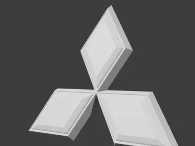 Custom Car logo for 3D print 3D print model