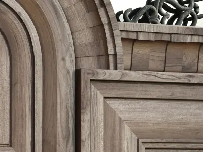 Luxury Entrance Portal - Facade and Door 3D model