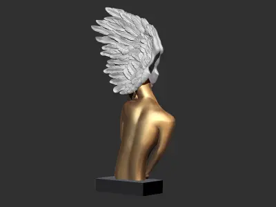 Angel Garden Statue  Wing 3D print model