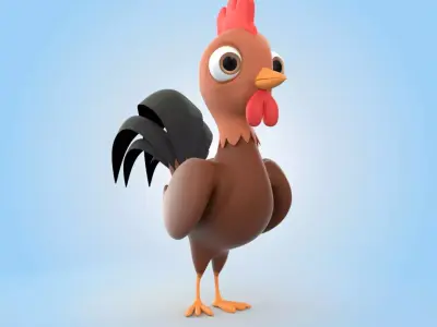 Rooster 3D model