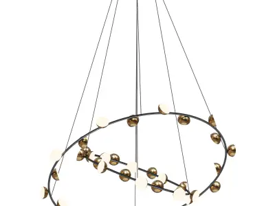 Chandelier Bloom Two Rings  3D model