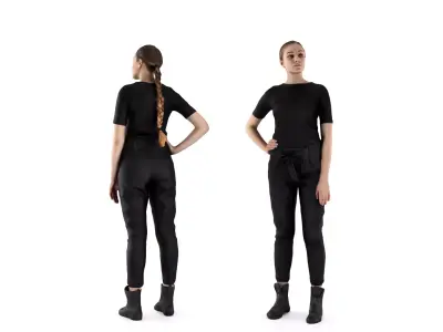 Woman Casual Style 67 Low-poly 3D model