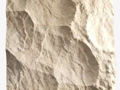 469-RockPanel piece of stone 3D model