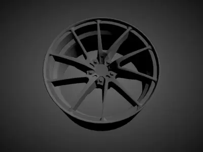 VELOS VLS 01-2 scalable and printable rims 3D print model