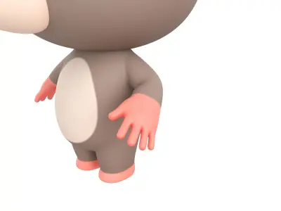 Character184 Rigged Rat 3D model