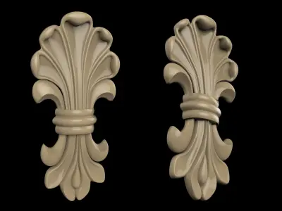 Carved CNC 3D print model 3D print model Free 3D print model