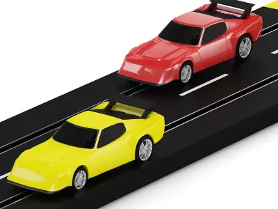 Racing Track Toy 3D model