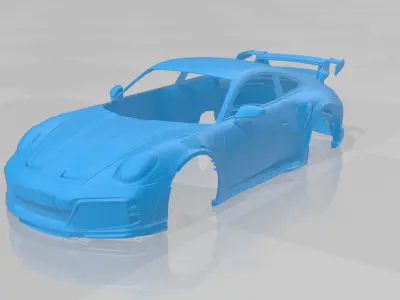 Porsche 911 TECHART GTstreet R 2022 - 3D Printable Car Body 3D print model